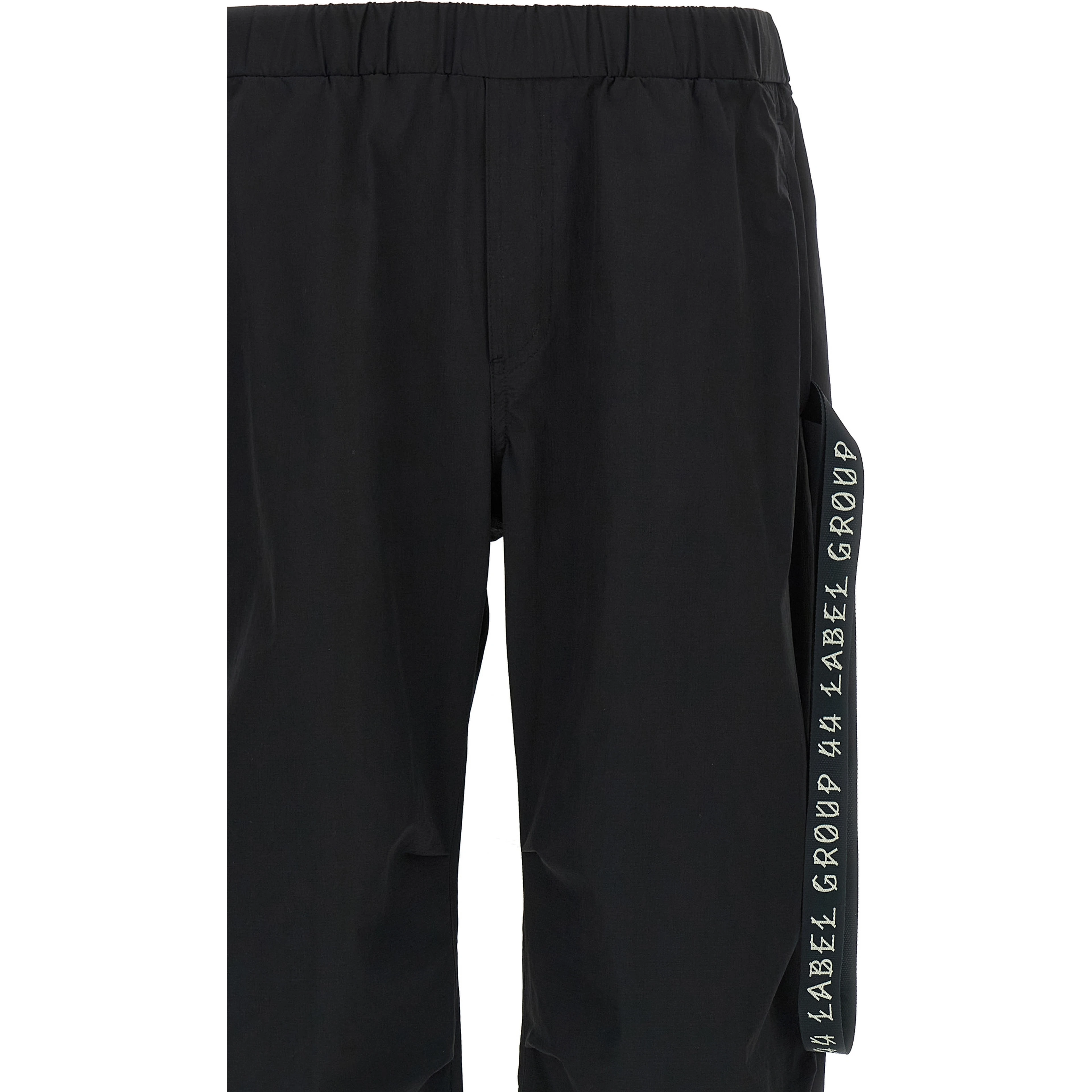 Black Polyamide Athletic Pants