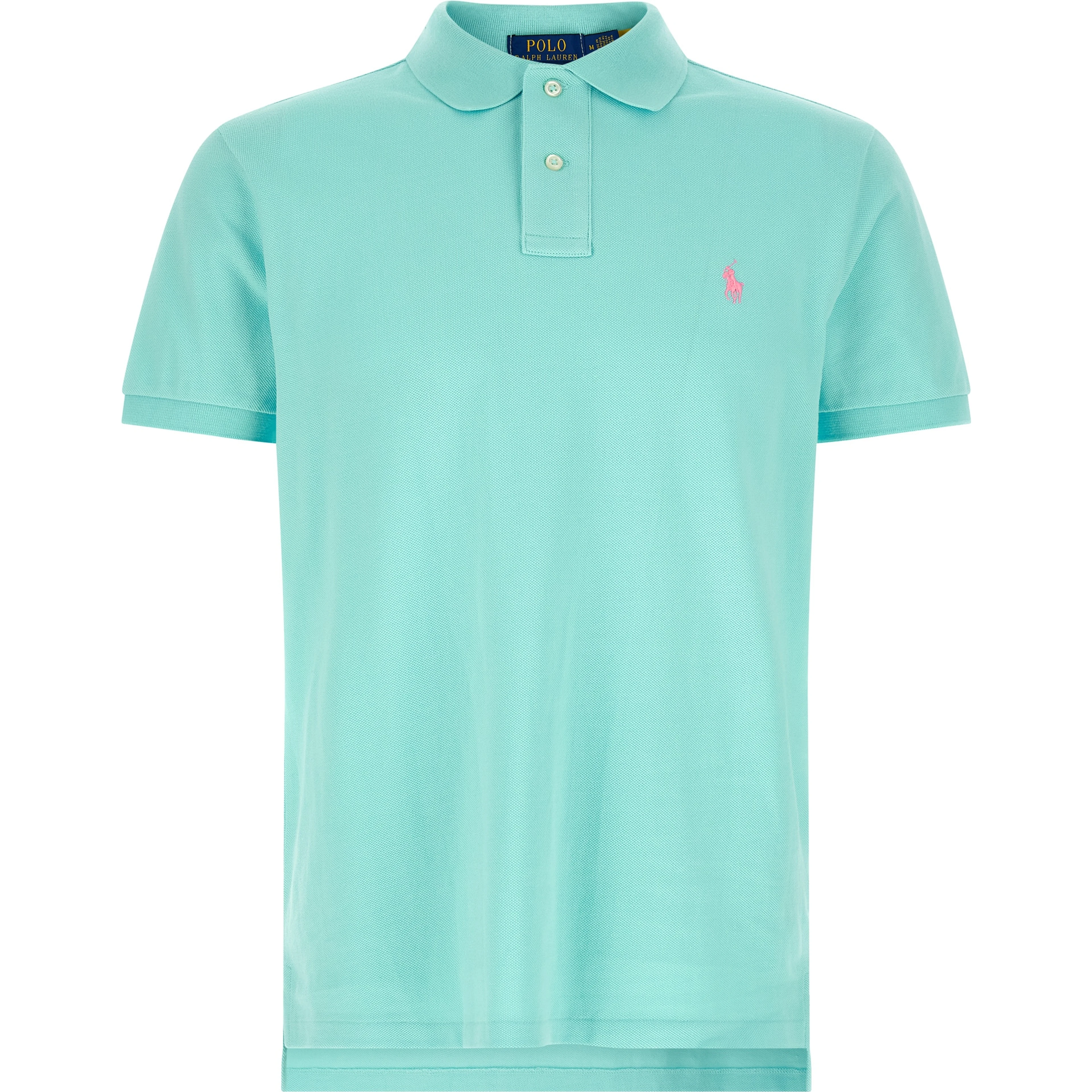 Blue Cotton Polo Shirt