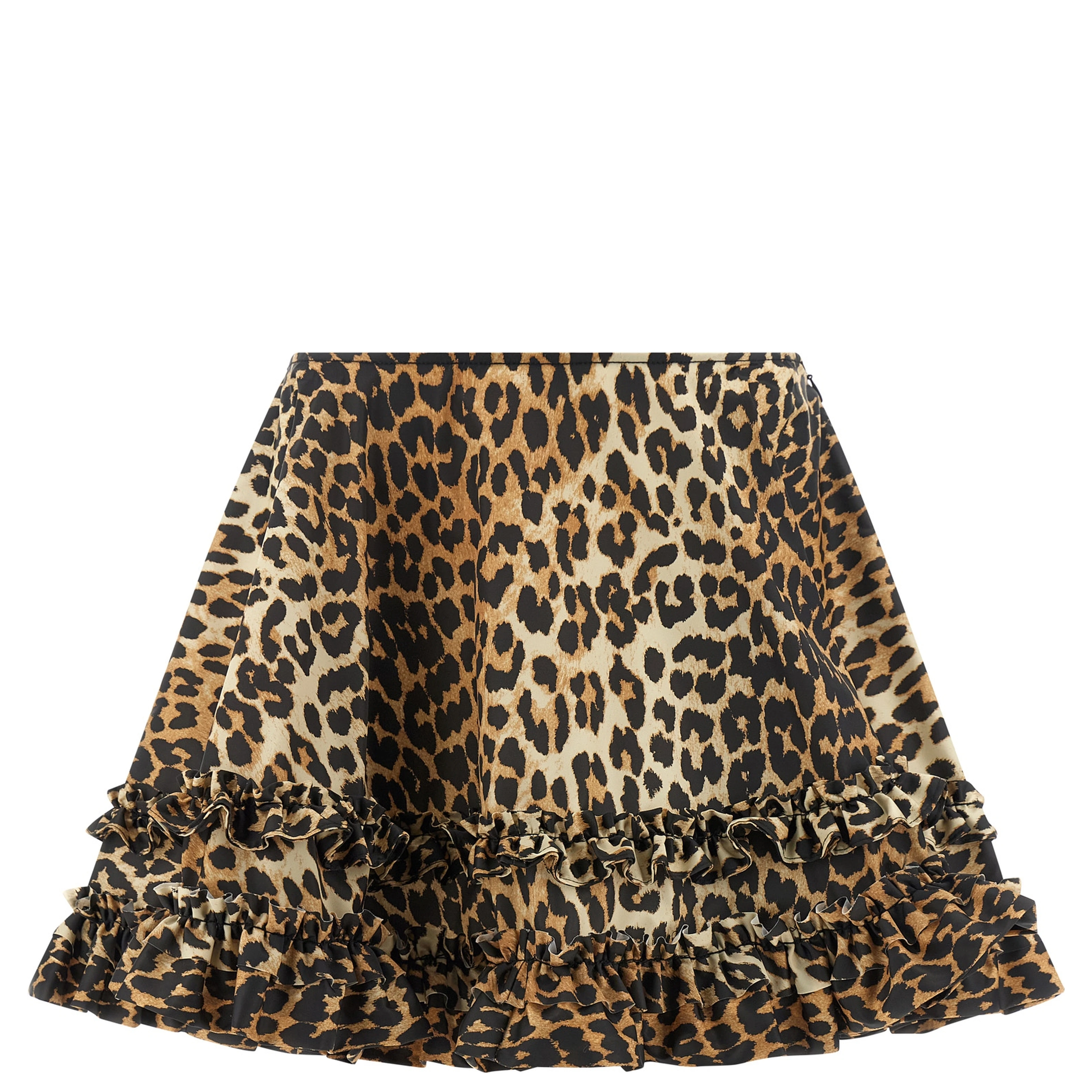 Brown Recycled Polyamide Long Skirt