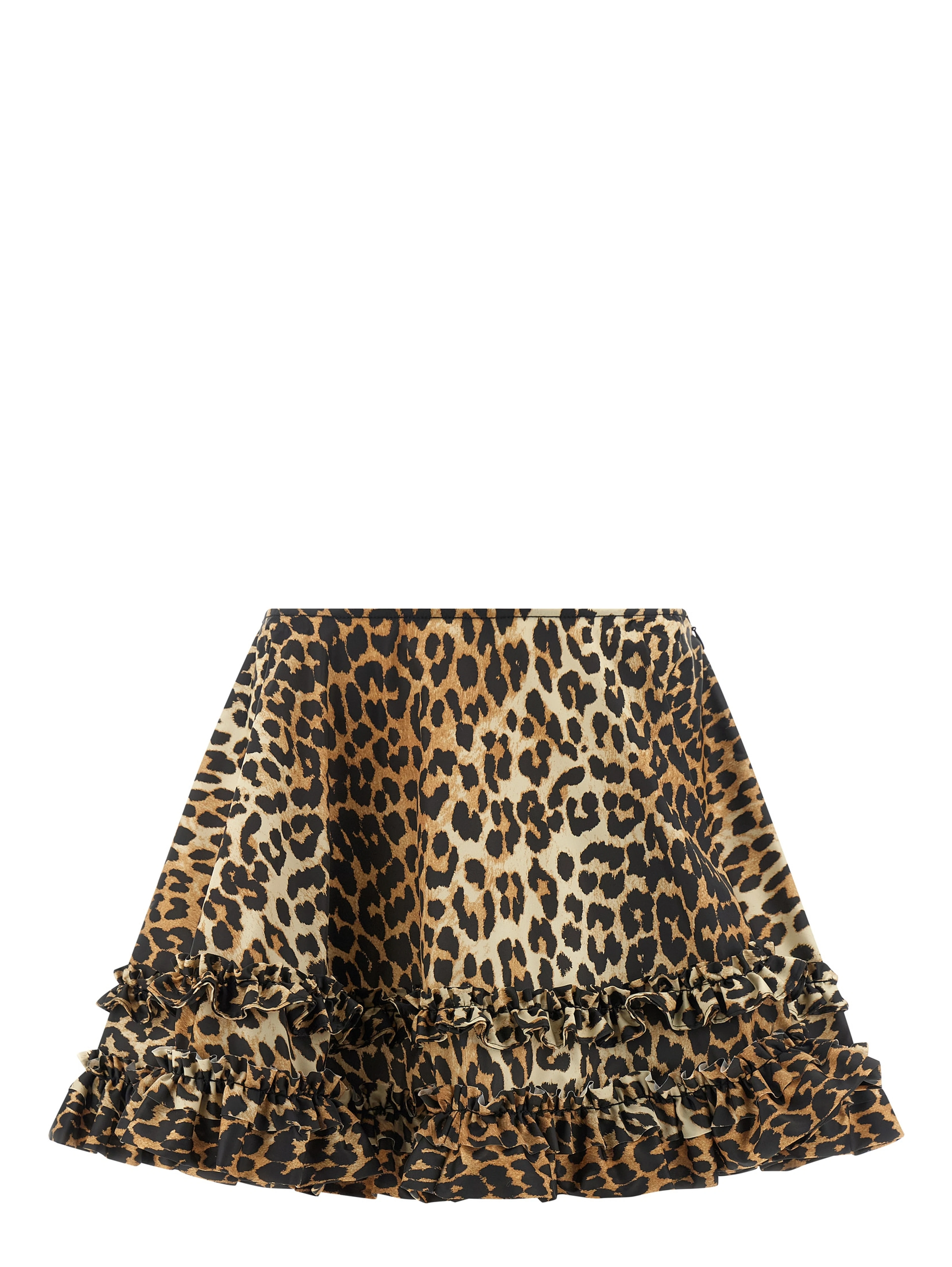 Brown Recycled Polyamide Long Skirt