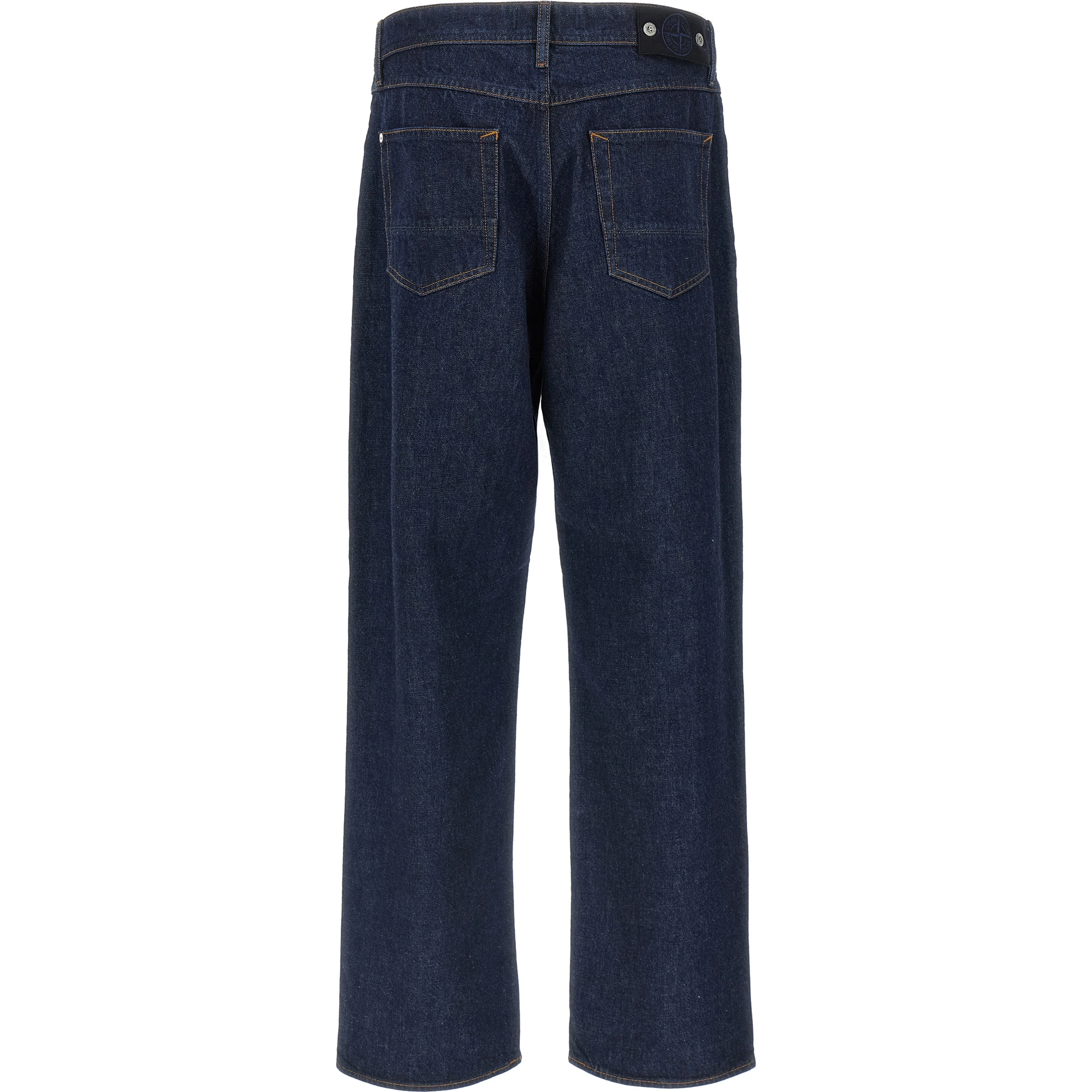 Blue Cotton Relaxed Fit Jeans