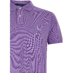 Purple Cotton Polo Shirt