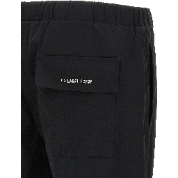 Black Polyamide Athletic Pants