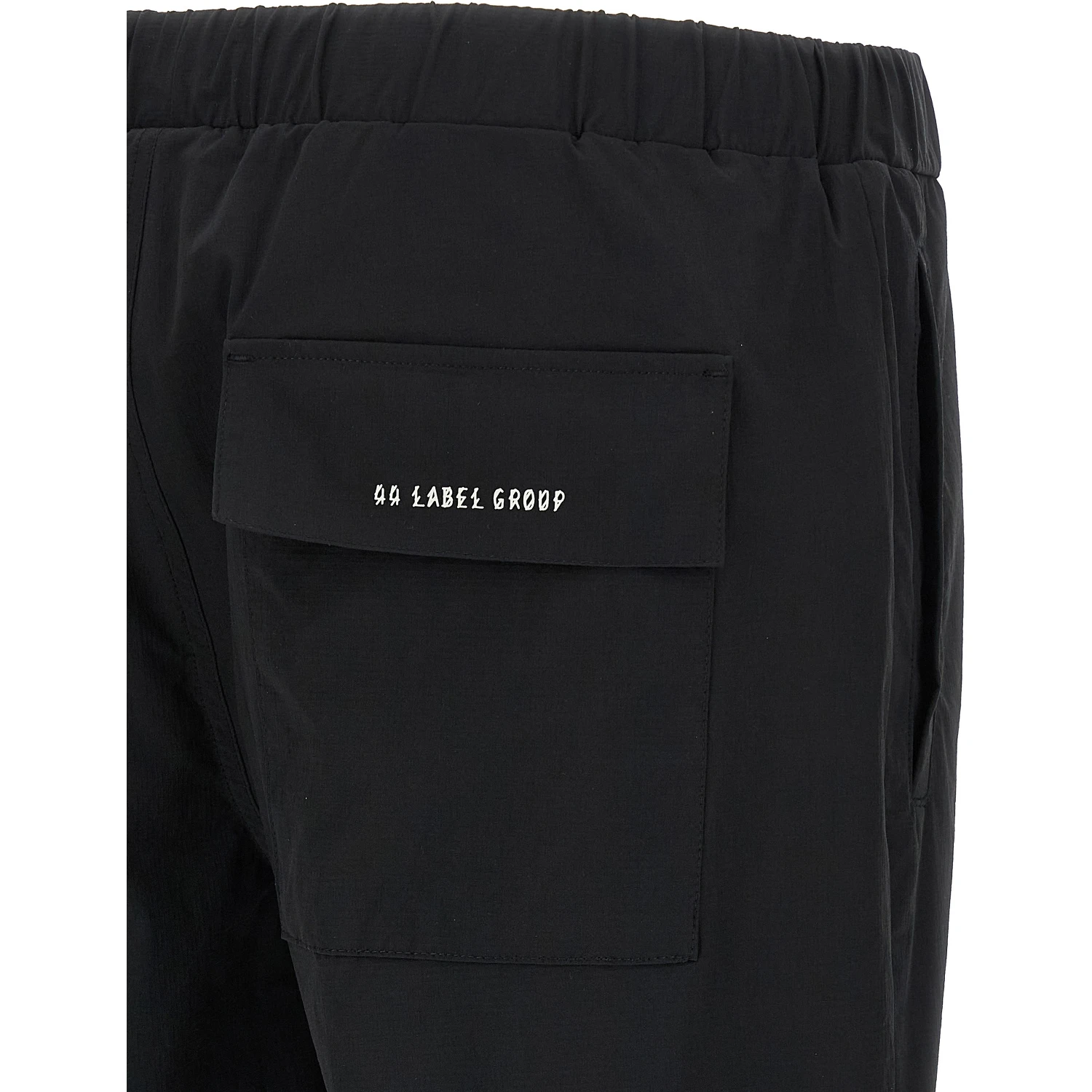 Black Polyamide Athletic Pants