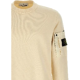 Beige Cotton Sweatshirt