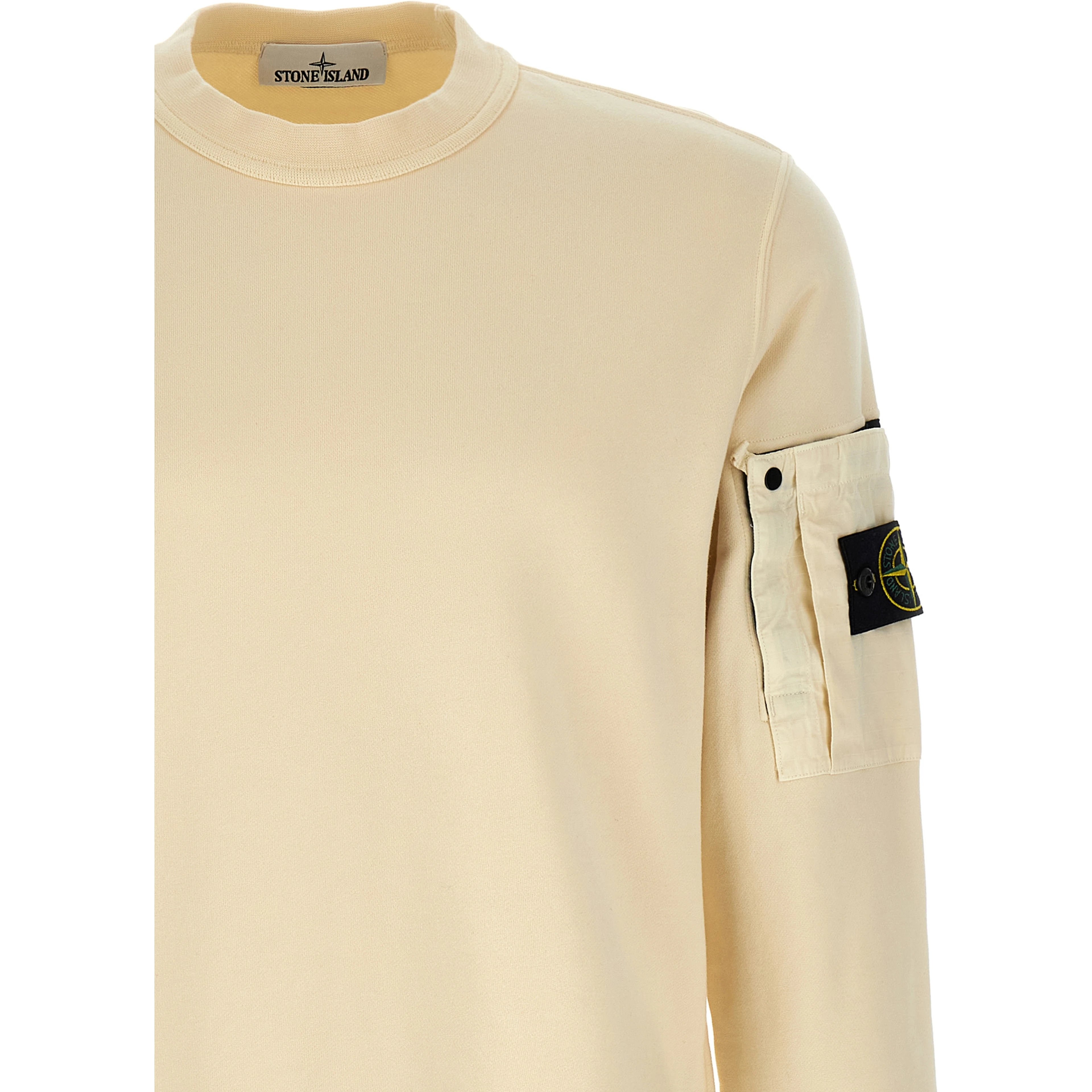 Beige Cotton Sweatshirt