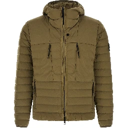 Bicolor Polyamide Full-Length Jacket