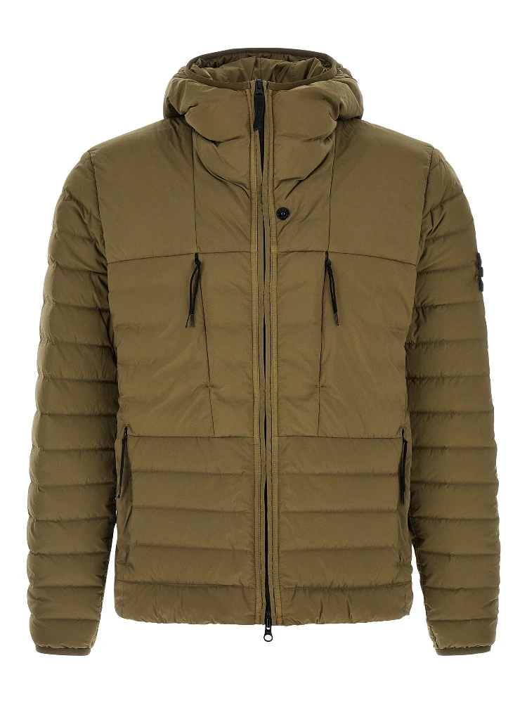 Bicolor Polyamide Full-Length Jacket