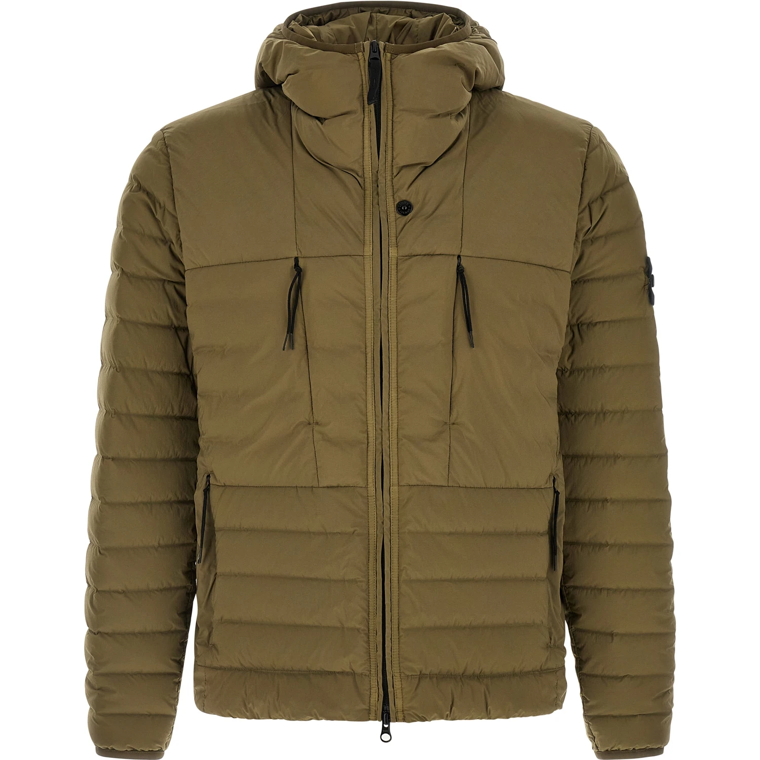 Bicolor Polyamide Full-Length Jacket