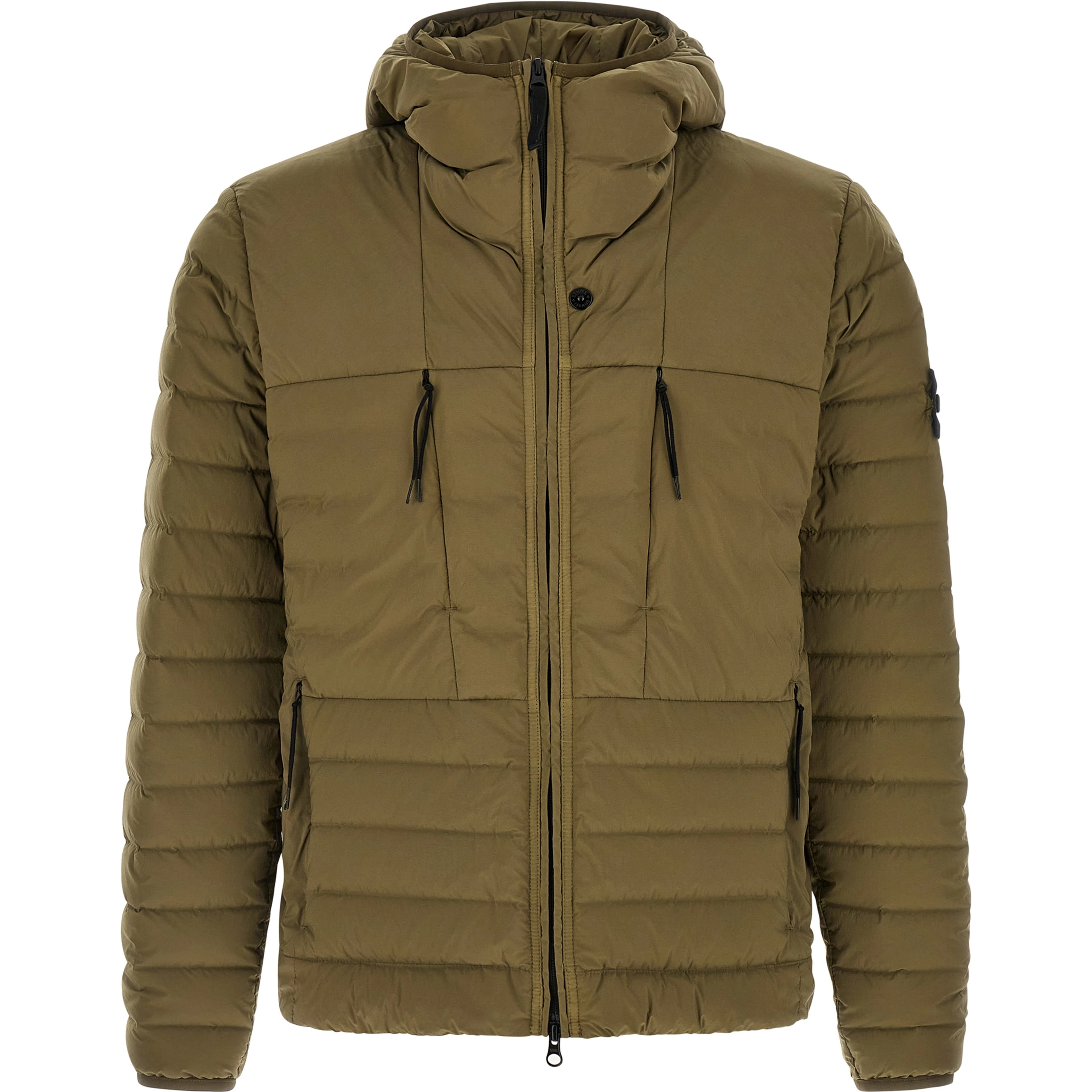 Bicolor Polyamide Full-Length Jacket