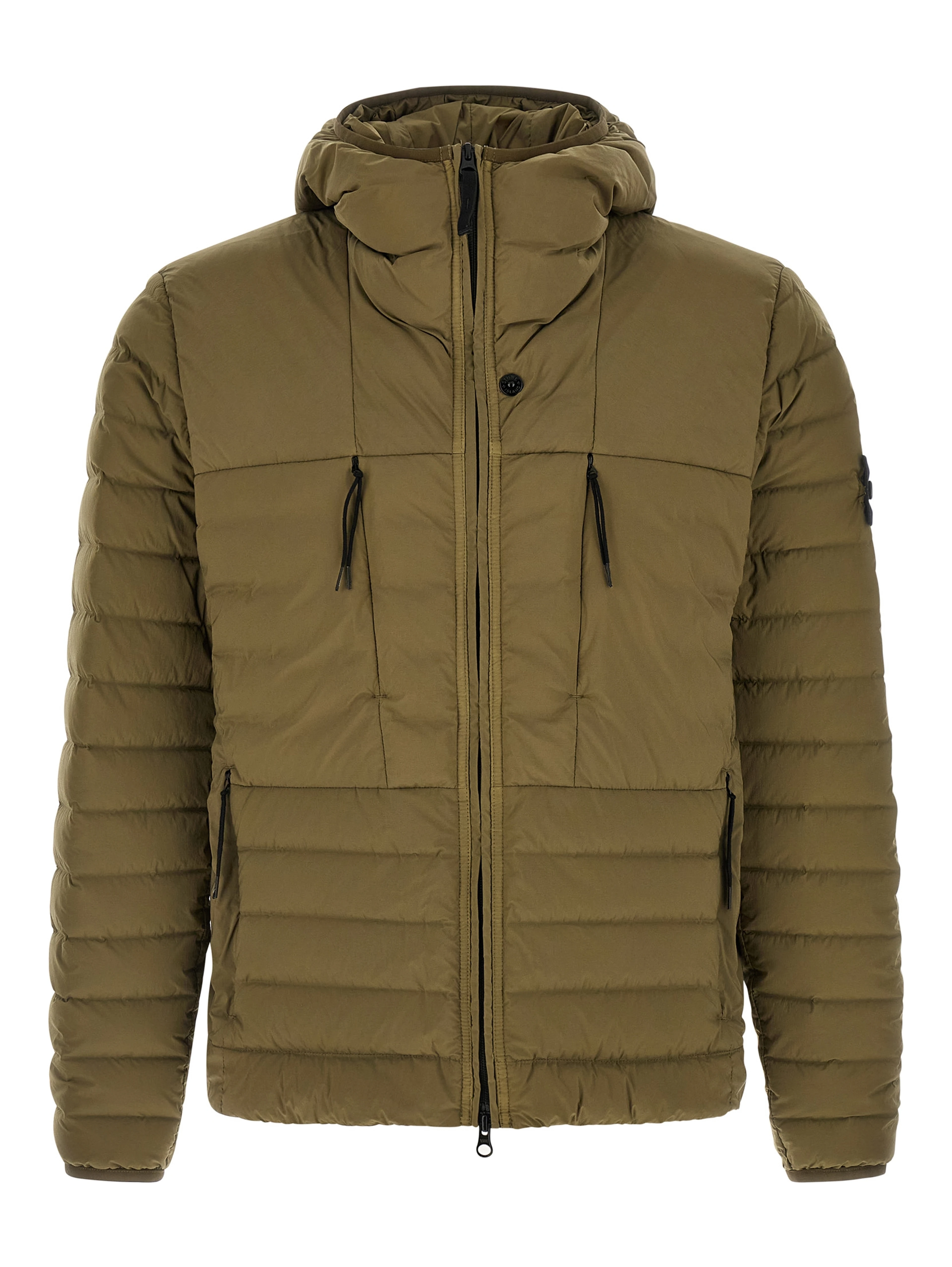 Bicolor Polyamide Full-Length Jacket