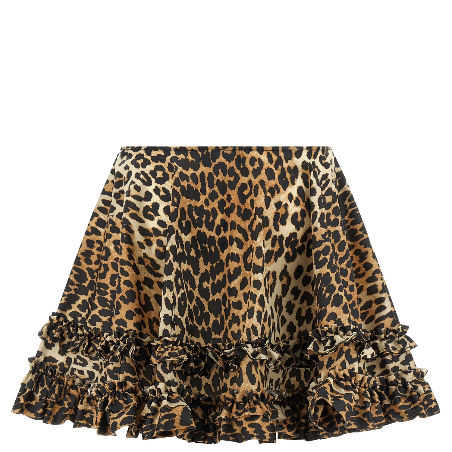 Brown Recycled Polyamide Long Skirt