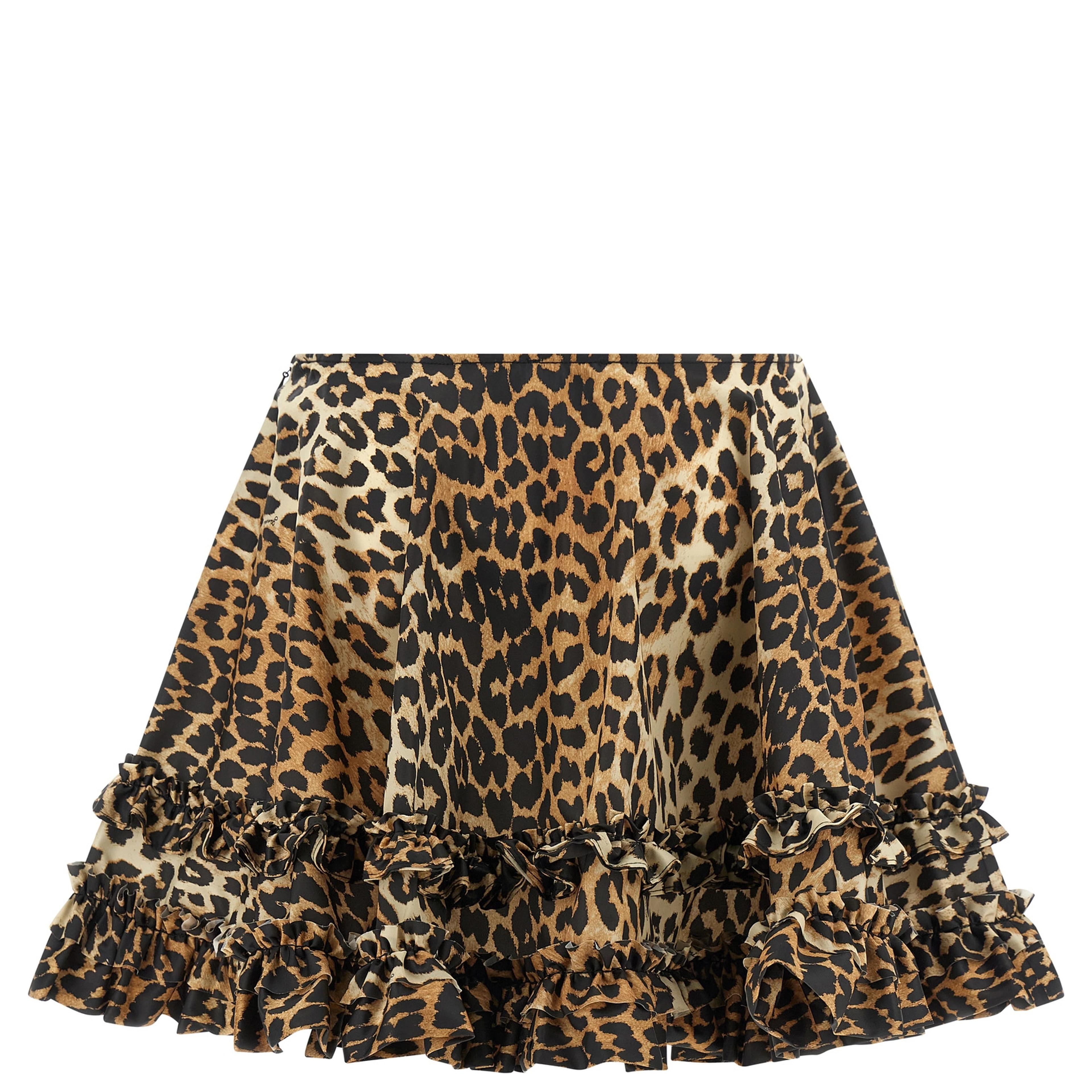 Brown Recycled Polyamide Long Skirt