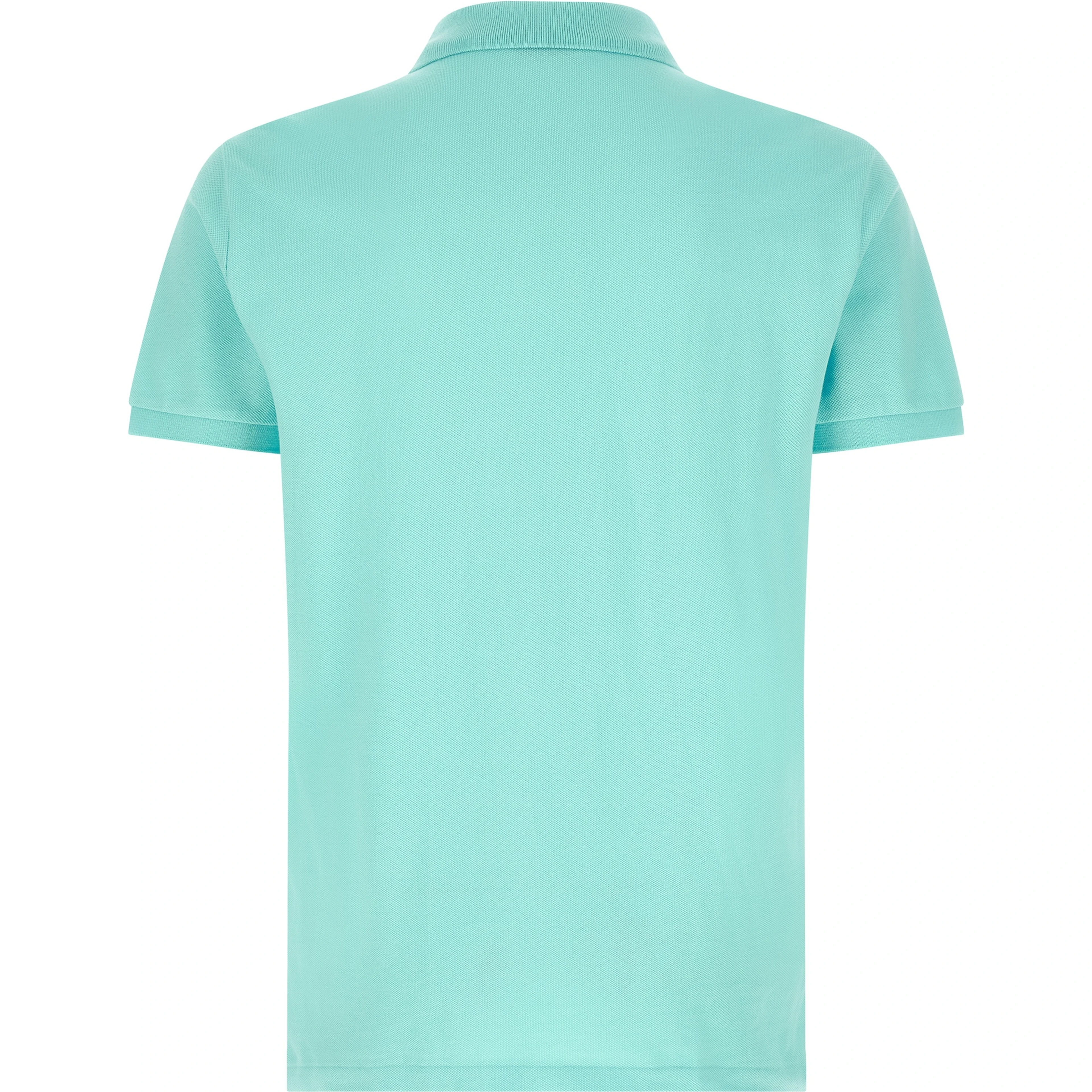 Blue Cotton Polo Shirt