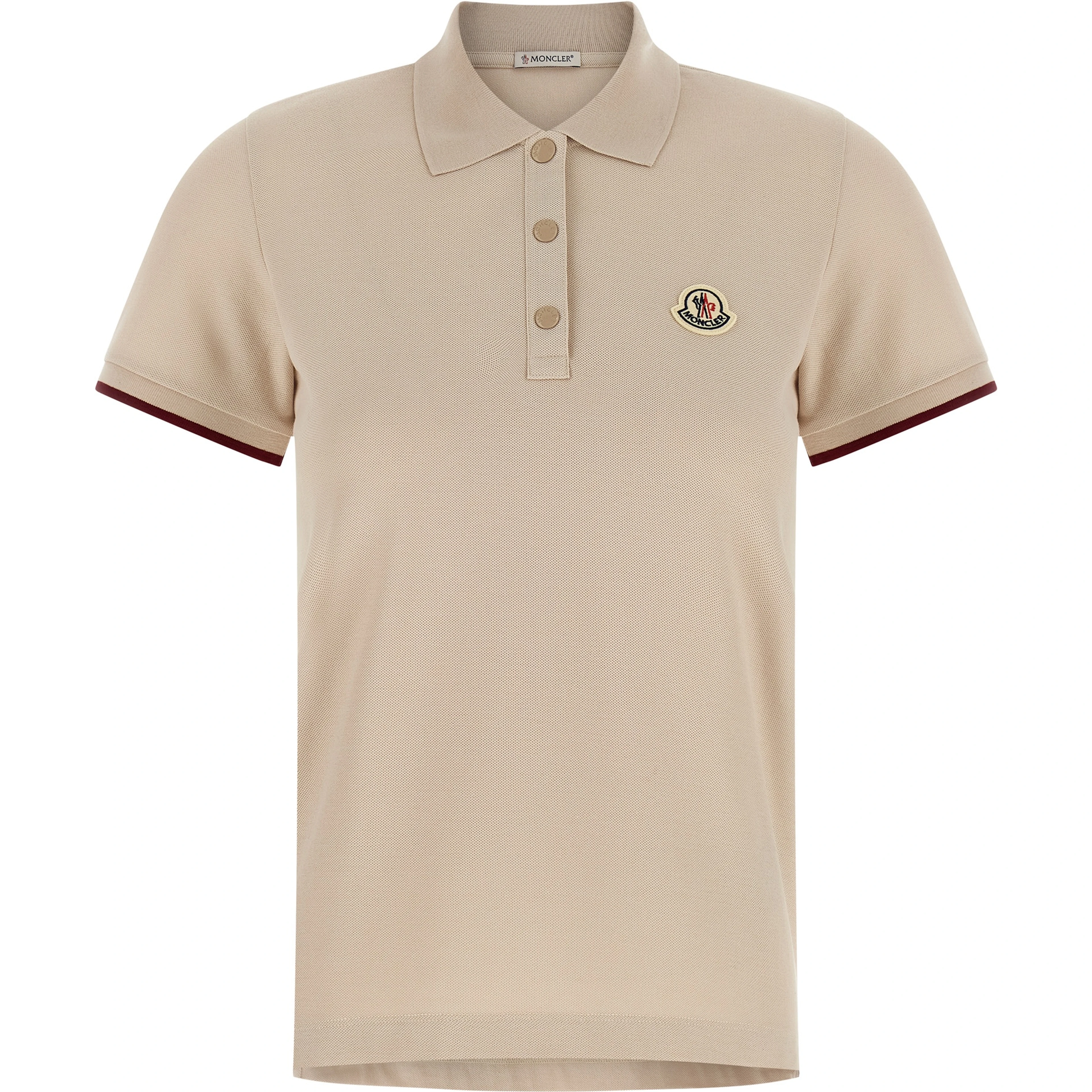 Beige Cotton Polo Shirt