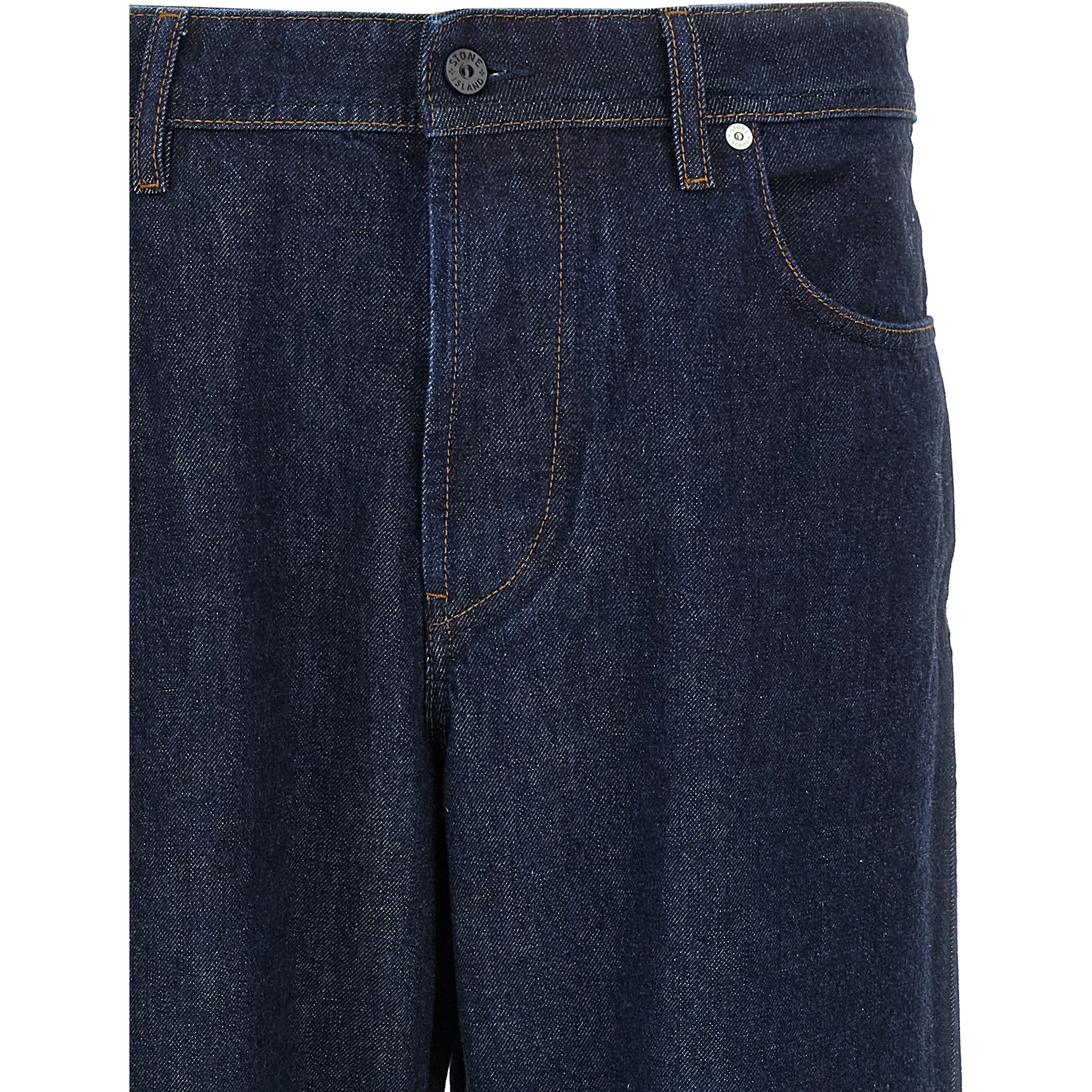 Blue Cotton Relaxed Fit Jeans