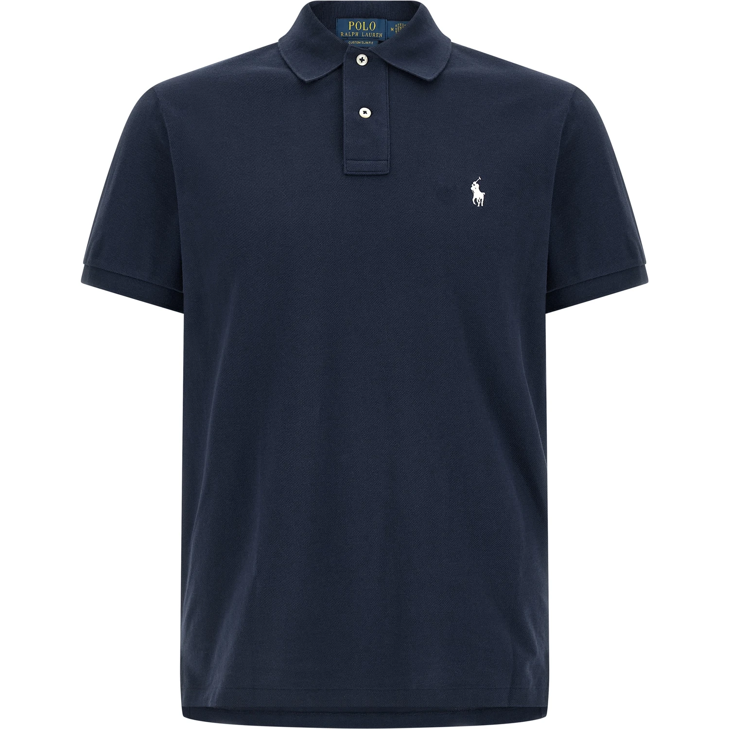 Blue Cotton Polo Shirt