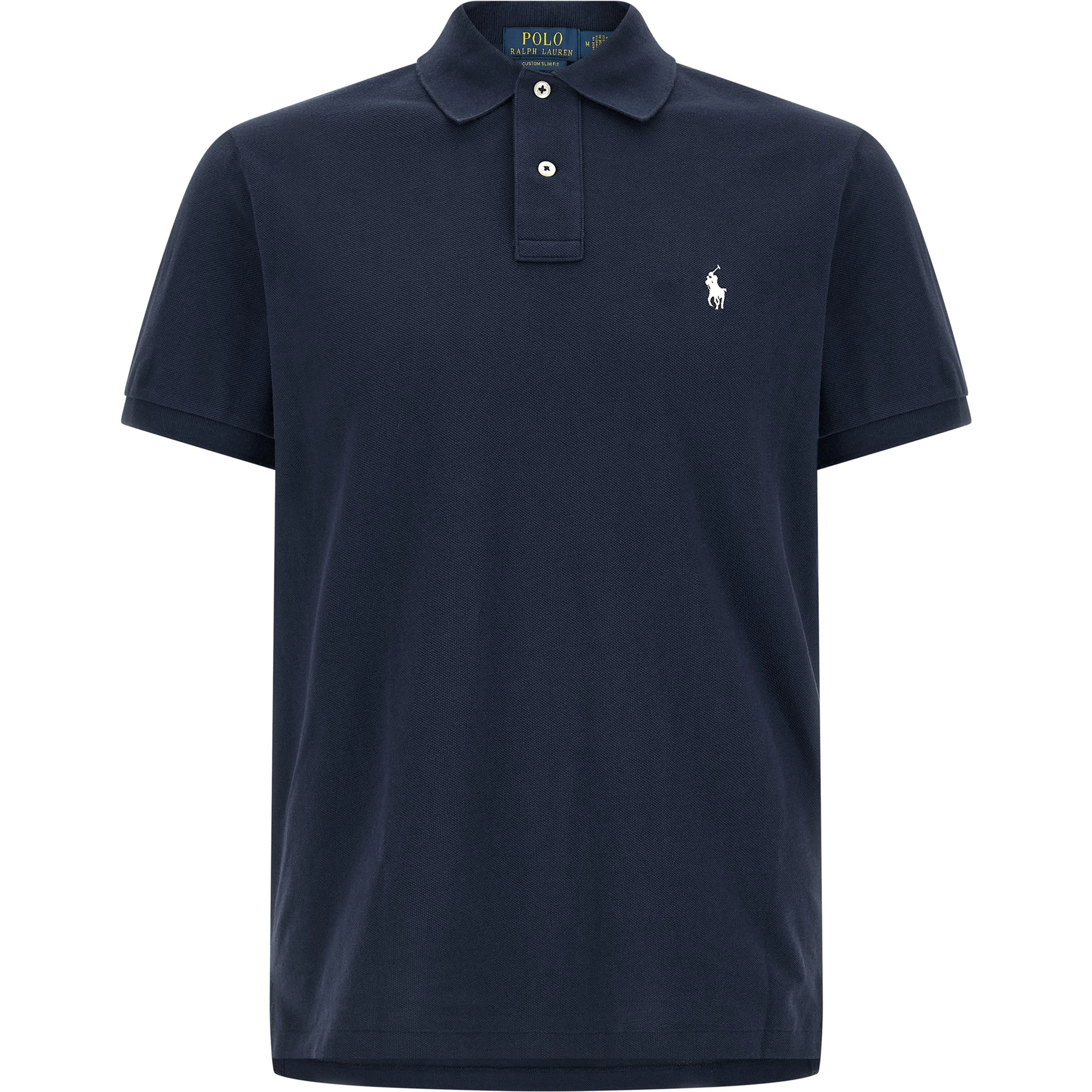 Blue Cotton Polo Shirt