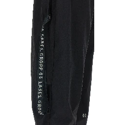 Black Polyamide Athletic Pants