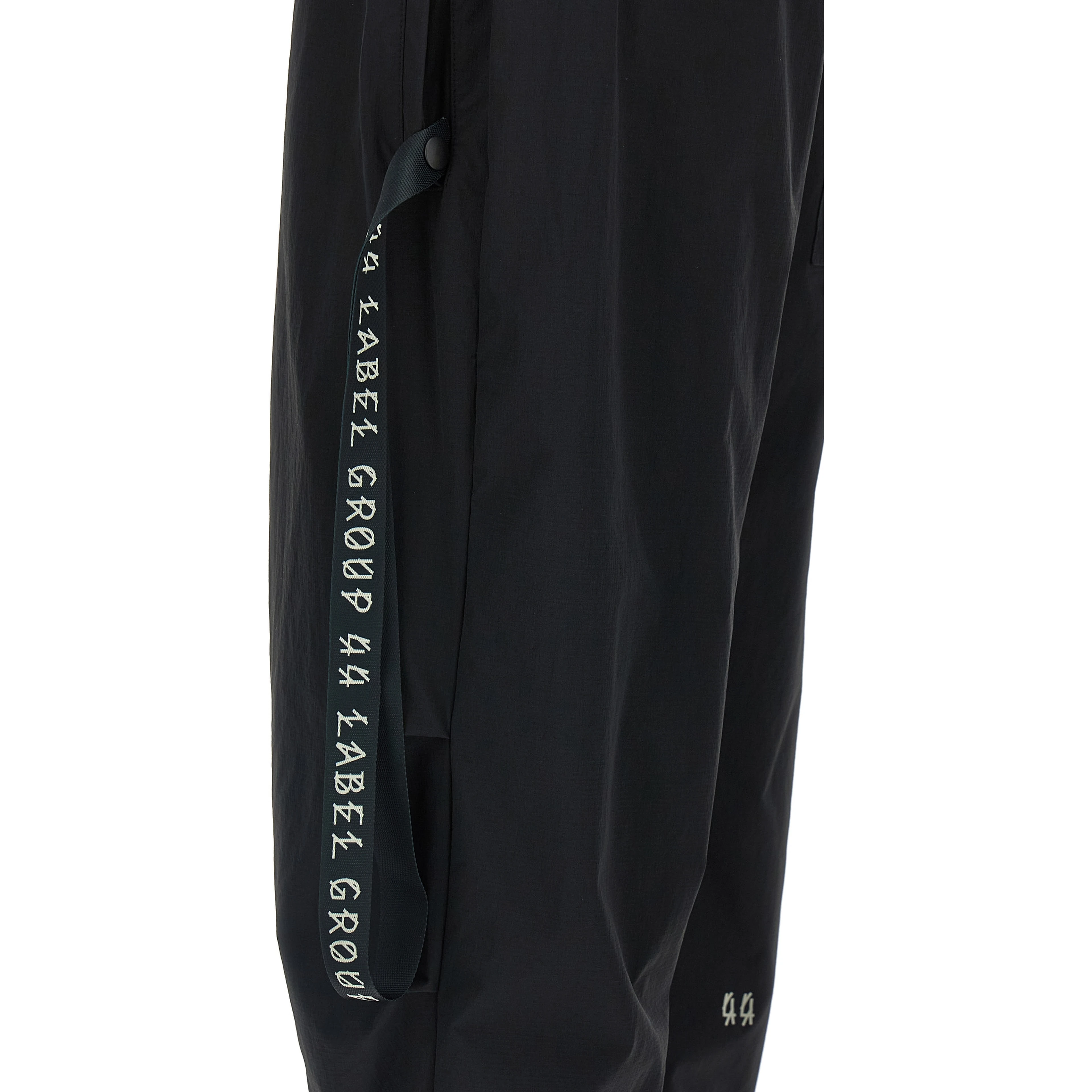 Black Polyamide Athletic Pants