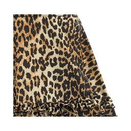 Brown Recycled Polyamide Long Skirt