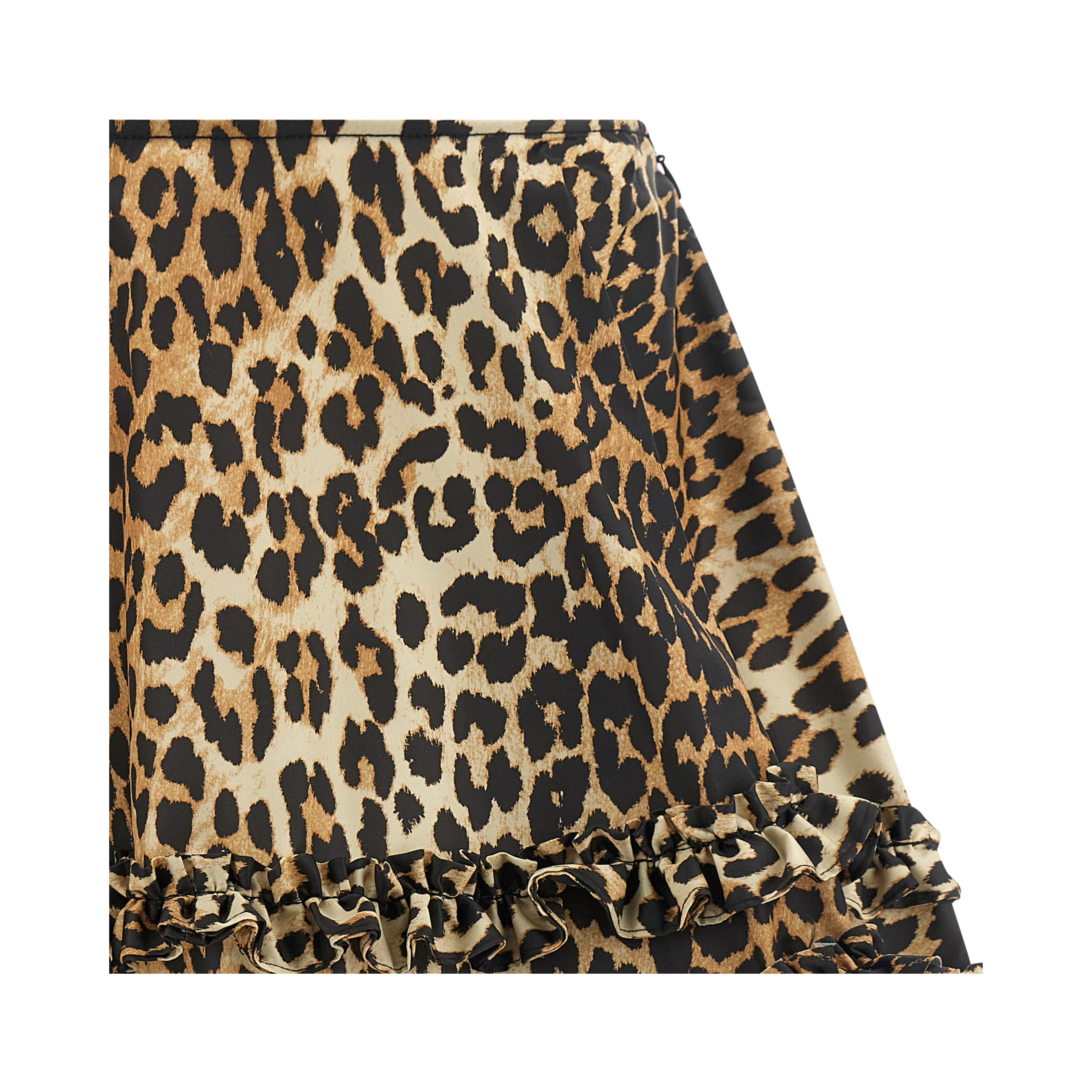 Brown Recycled Polyamide Long Skirt