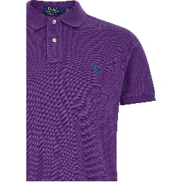 Purple Cotton Polo Shirt