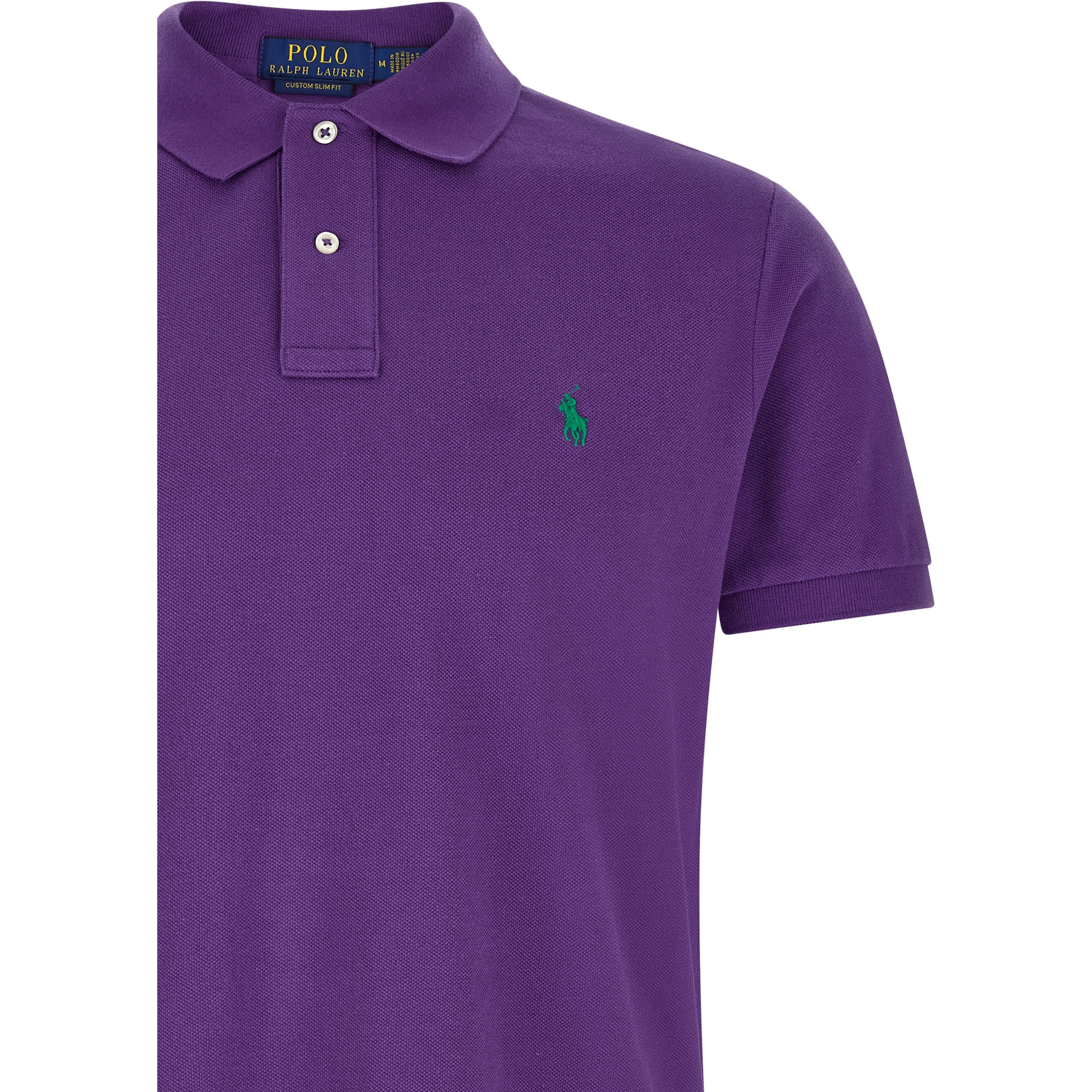 Purple Cotton Polo Shirt