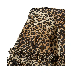 Brown Recycled Polyamide Long Skirt