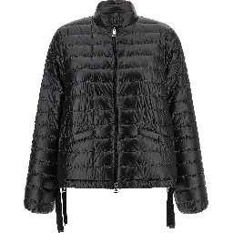 Black Polyamide Full-Length Jacket