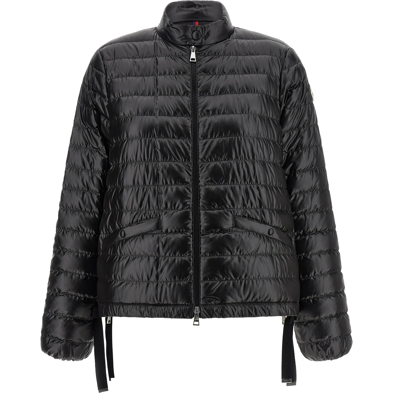 Black Polyamide Full-Length Jacket