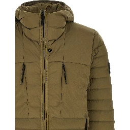 Bicolor Polyamide Full-Length Jacket