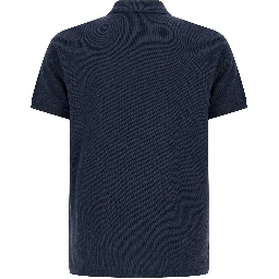 Blue Cotton Polo Shirt