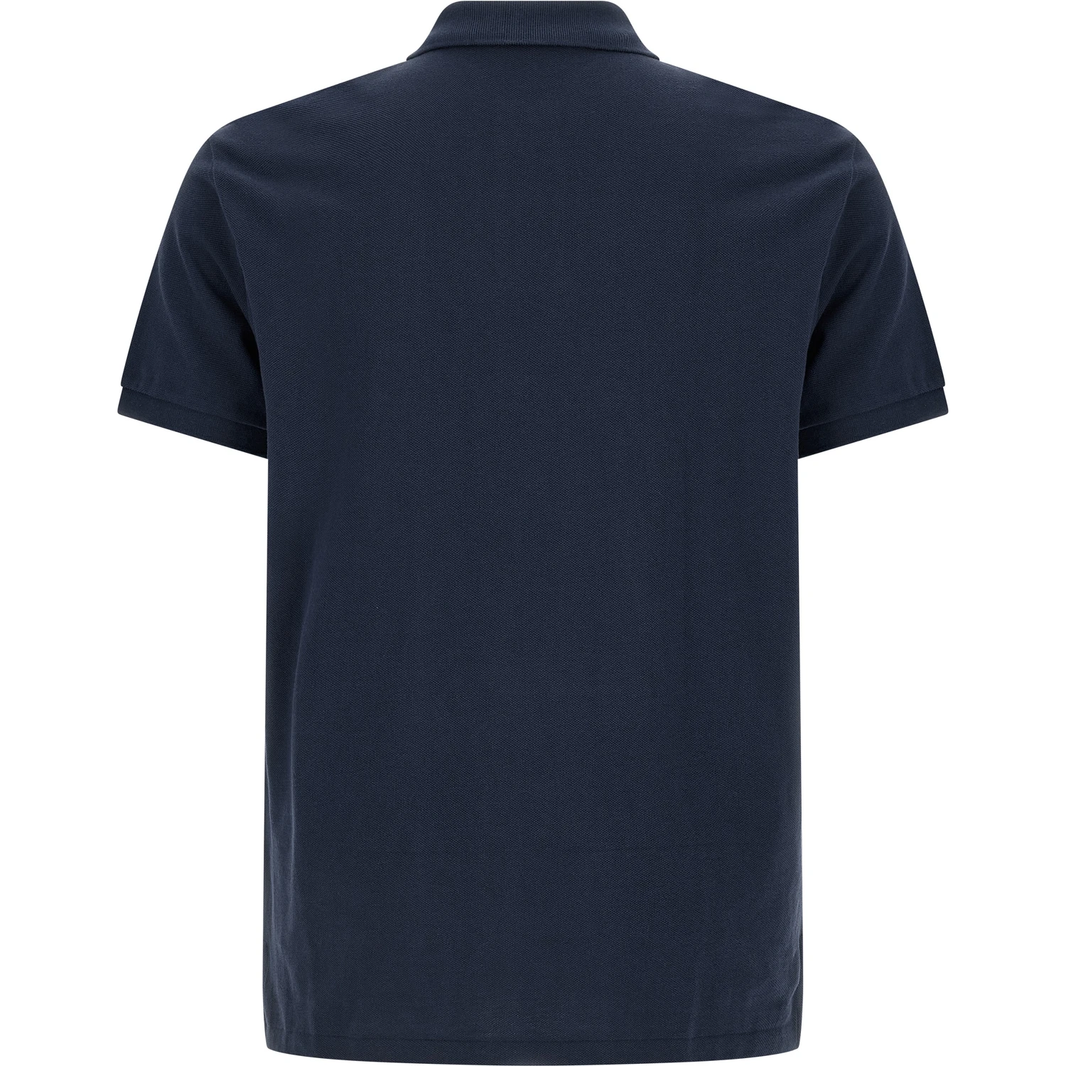Blue Cotton Polo Shirt
