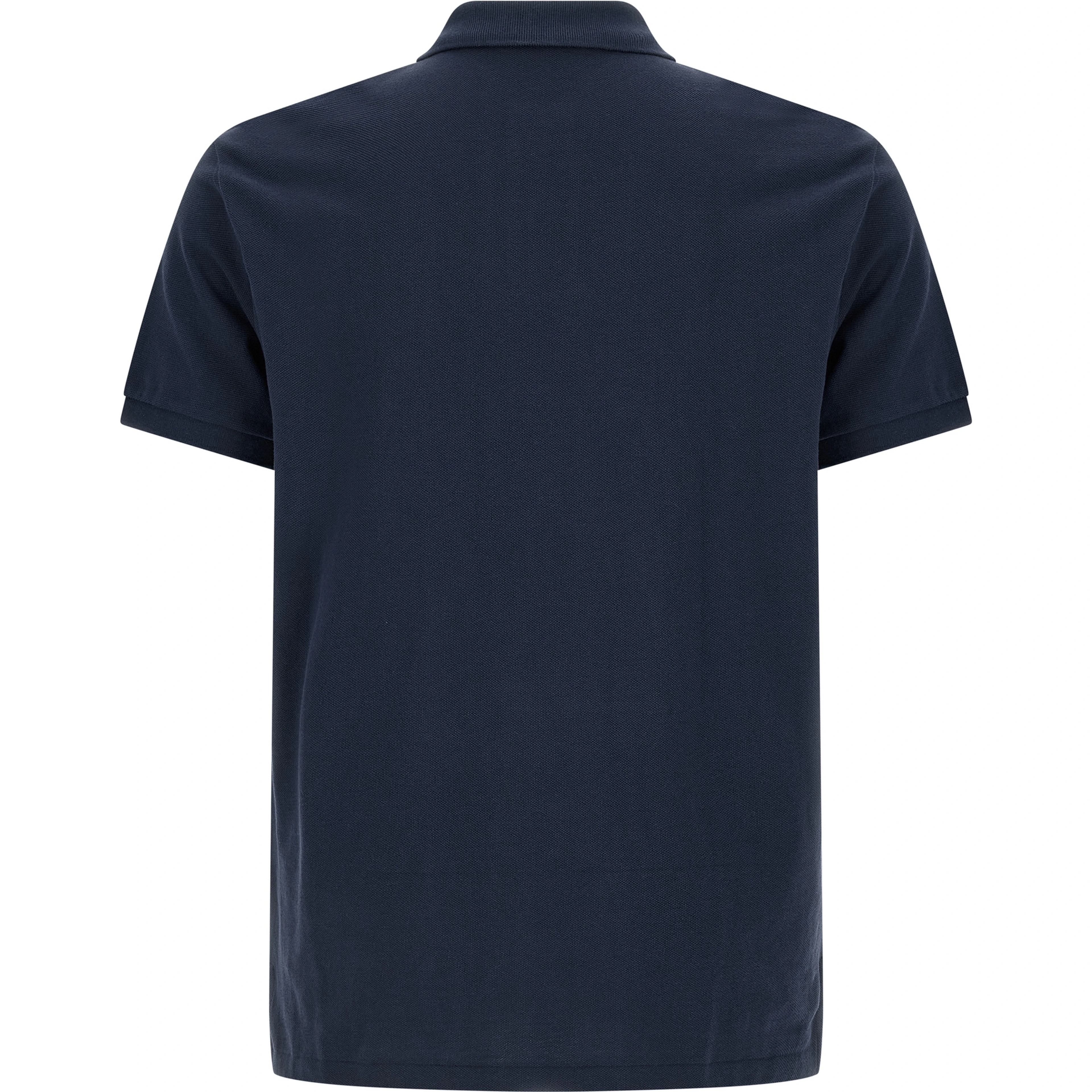 Blue Cotton Polo Shirt