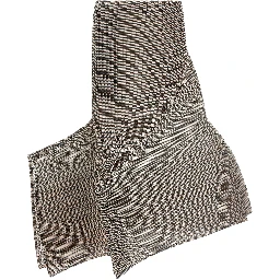 Brown Polyester Mini Skirt