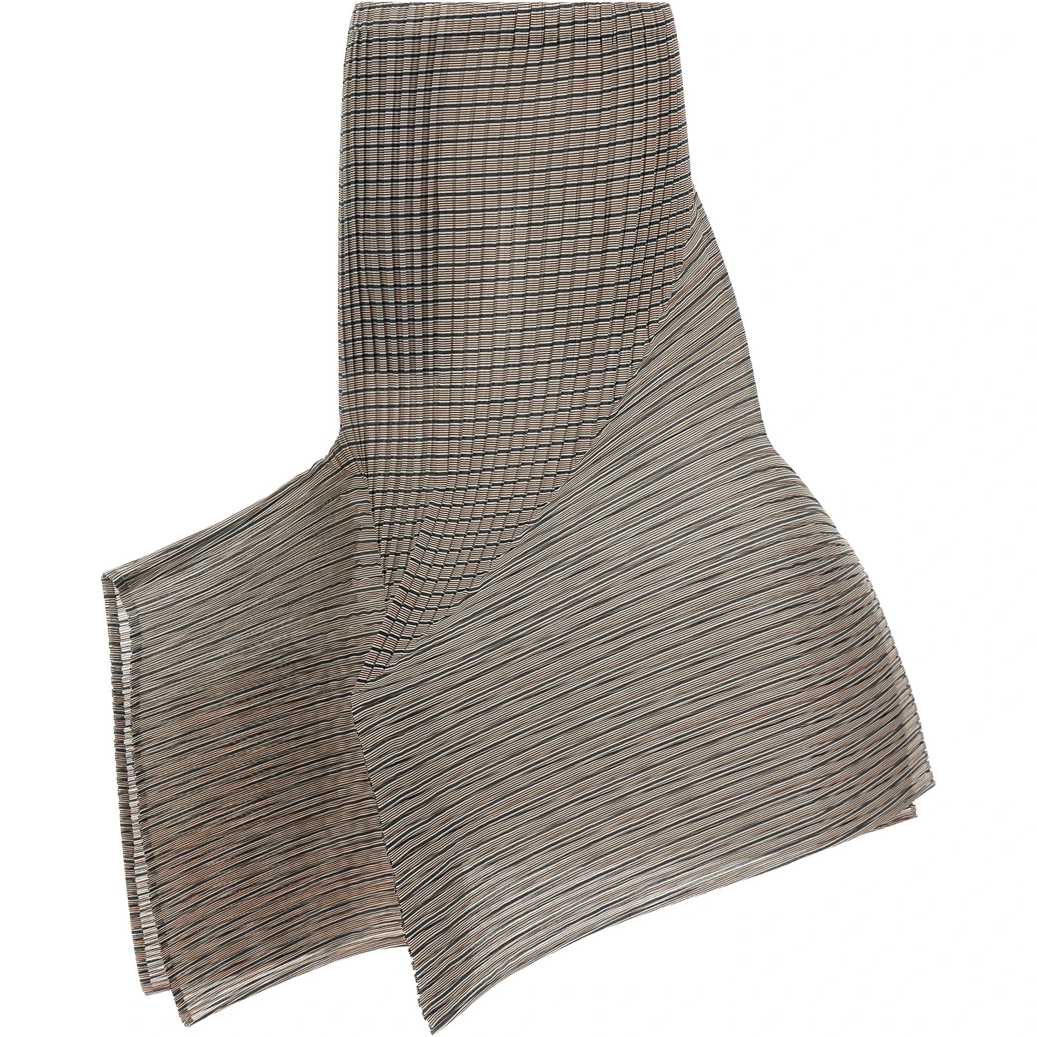 Brown Polyester Mini Skirt