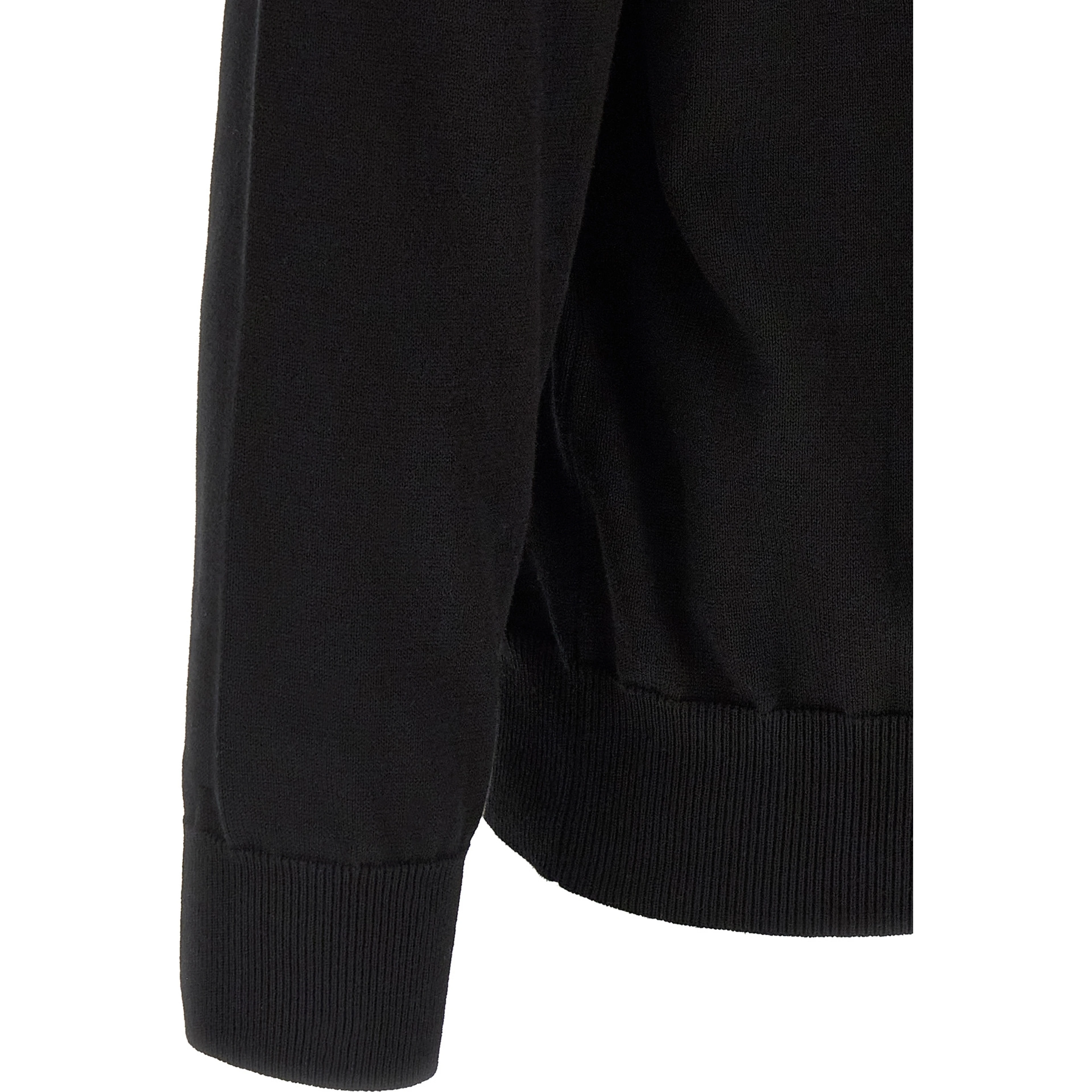 Black Cotton Cardigan