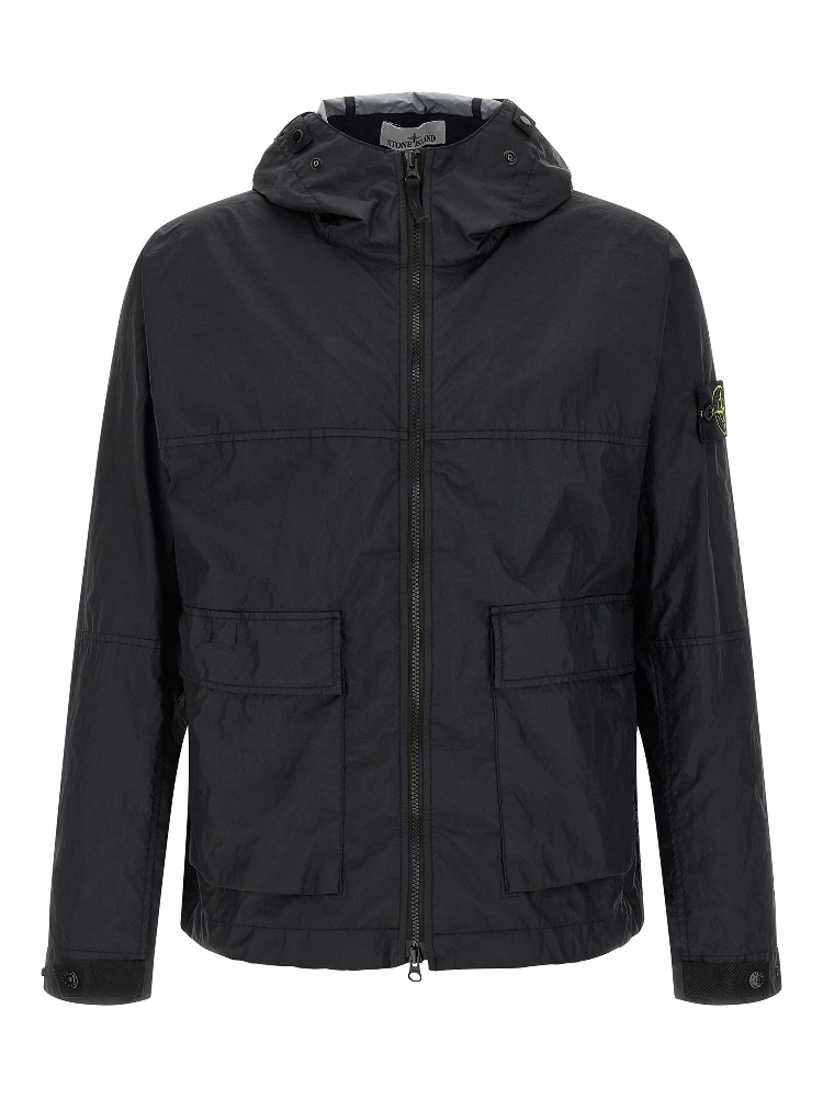 Blue Polyamide Shell Jacket