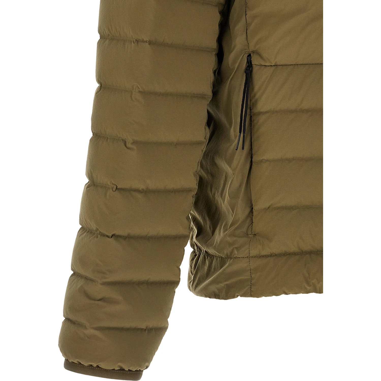 Bicolor Polyamide Full-Length Jacket