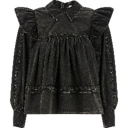 Black Organic Cotton Blouse