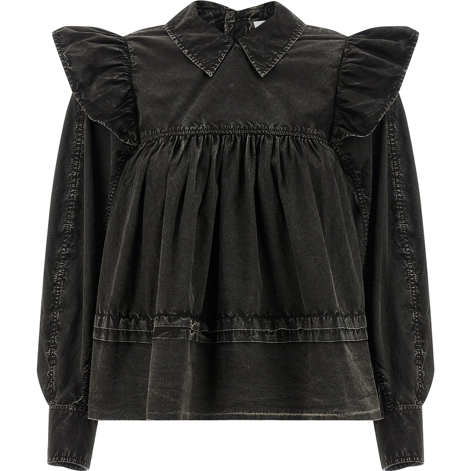 Black Organic Cotton Blouse