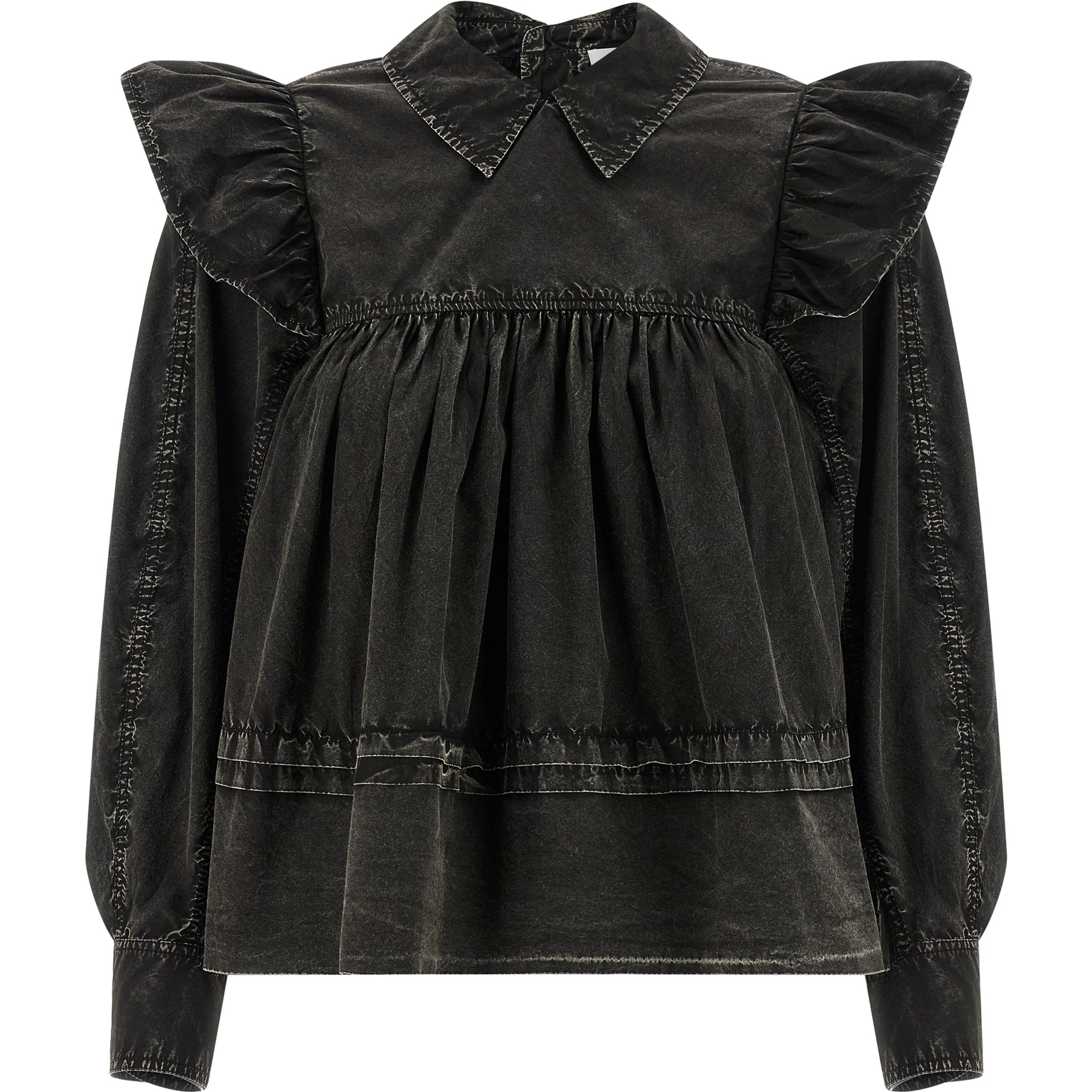 Black Organic Cotton Blouse