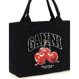 Black Recycled Cotton Tote Bag