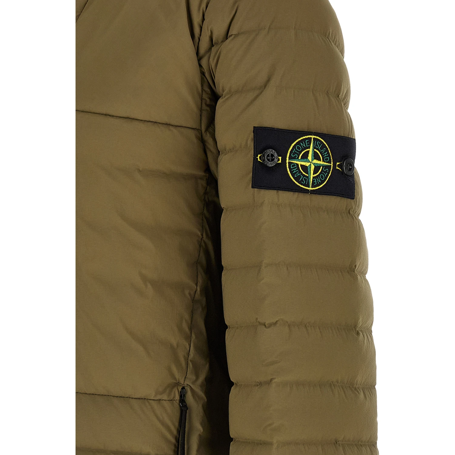 Bicolor Polyamide Full-Length Jacket