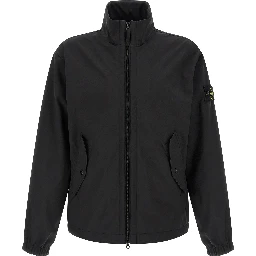 Black Polyester Shell Jacket