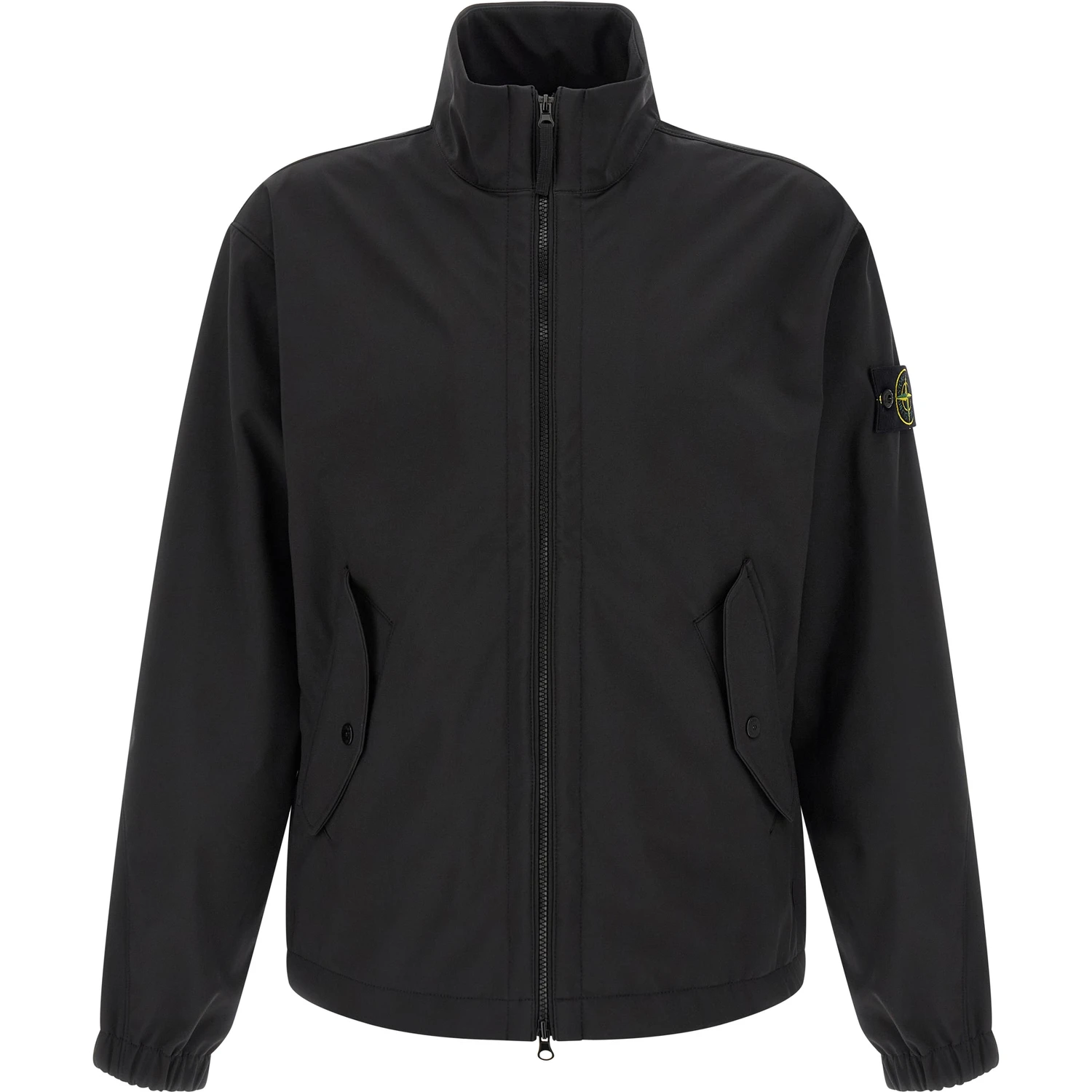 Black Polyester Shell Jacket