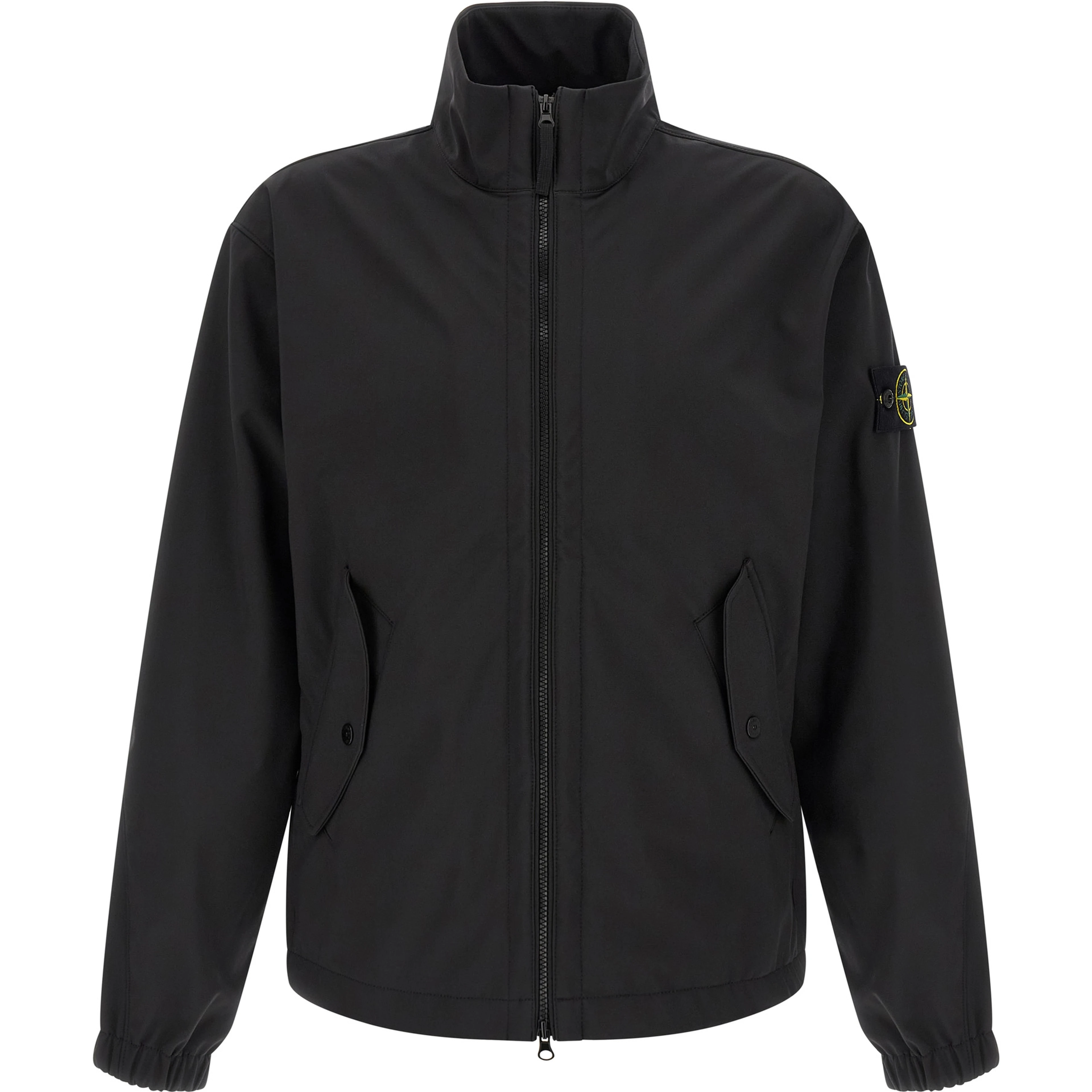Black Polyester Shell Jacket