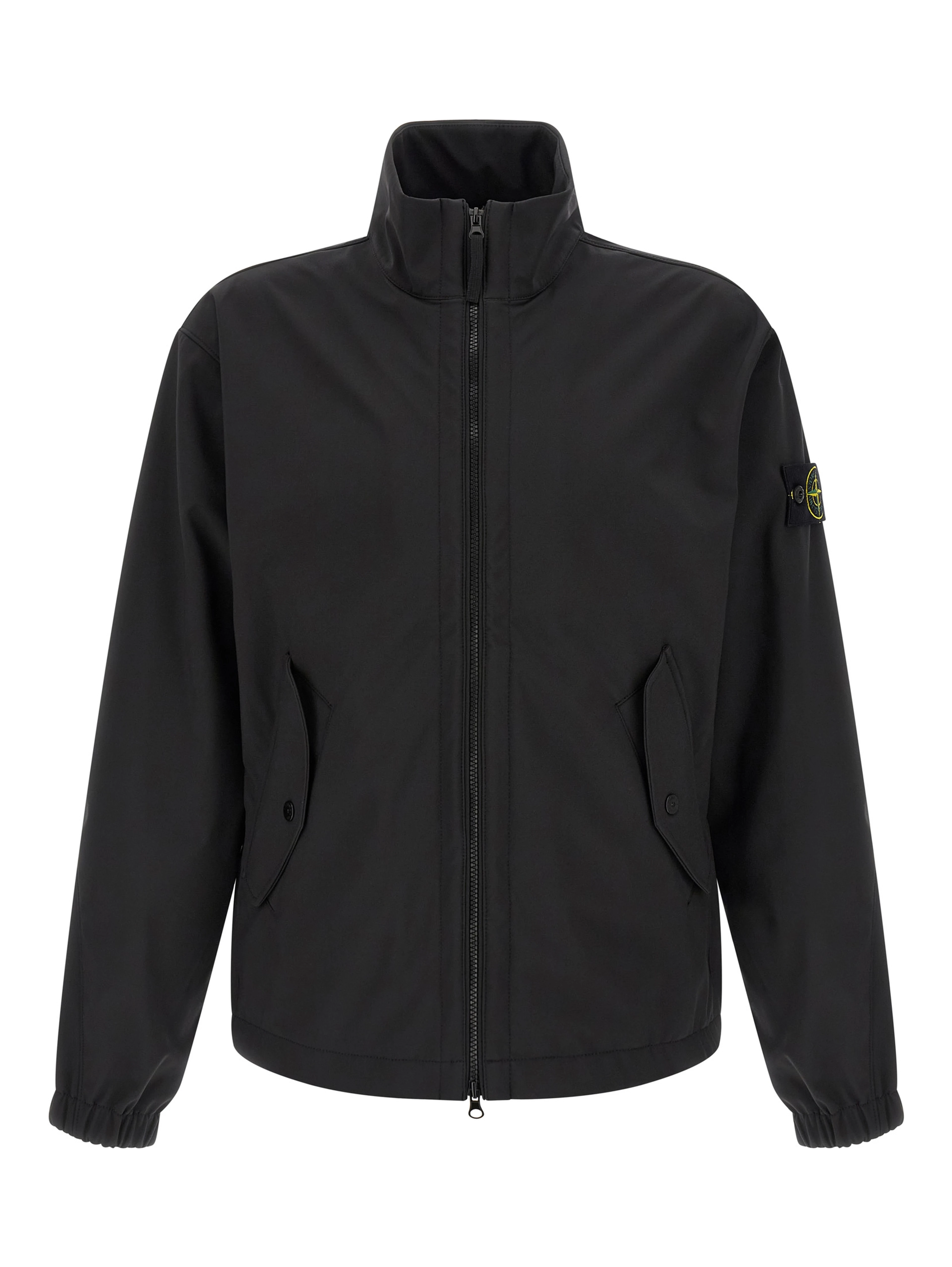 Black Polyester Shell Jacket