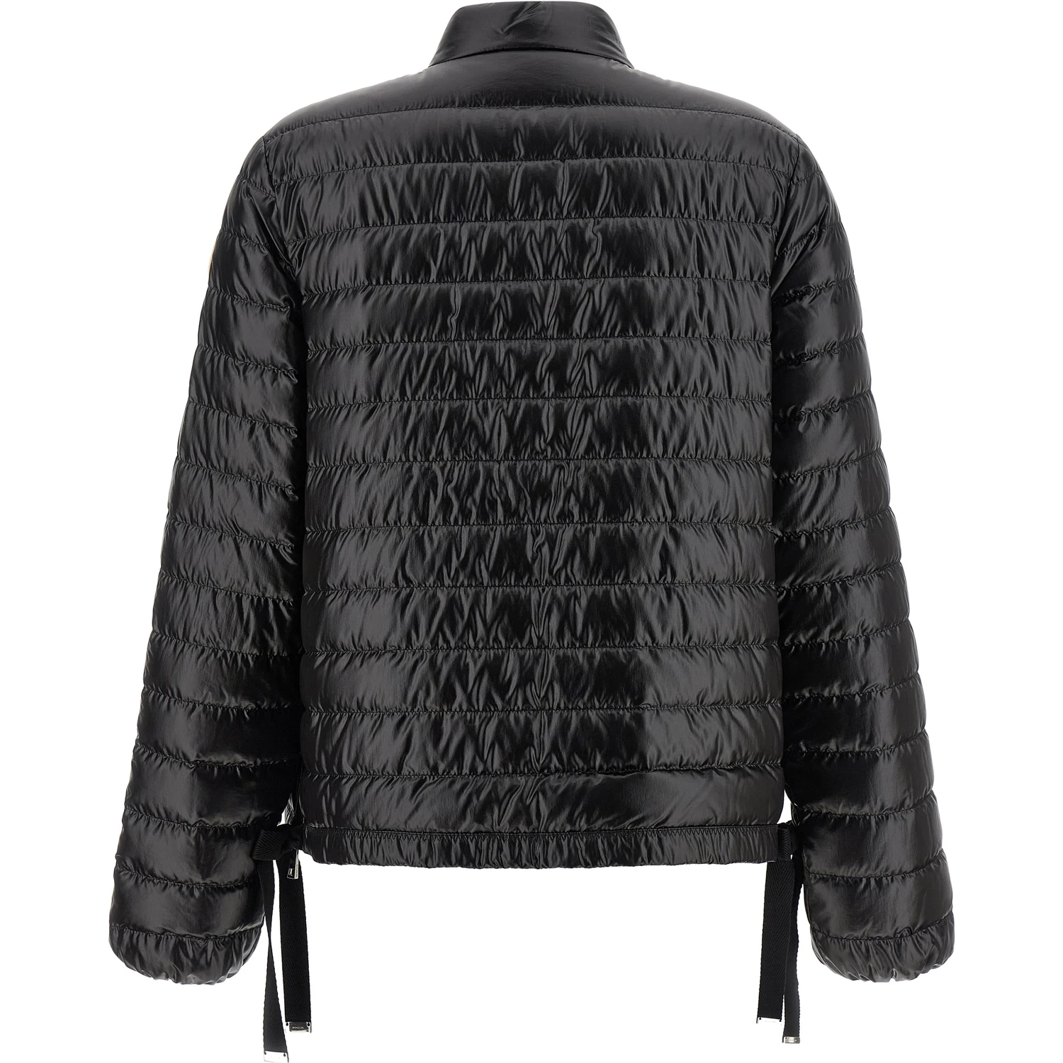 Black Polyamide Full-Length Jacket